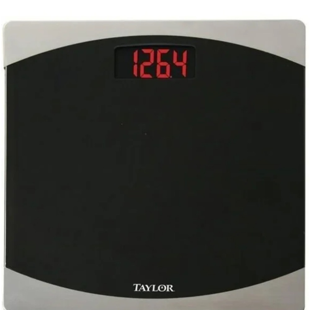 Taylor Black Digital Scale with Red Display